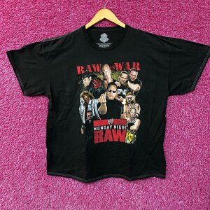WWE Monday Night Raw Poster Raw is War T-Shirt 2X
